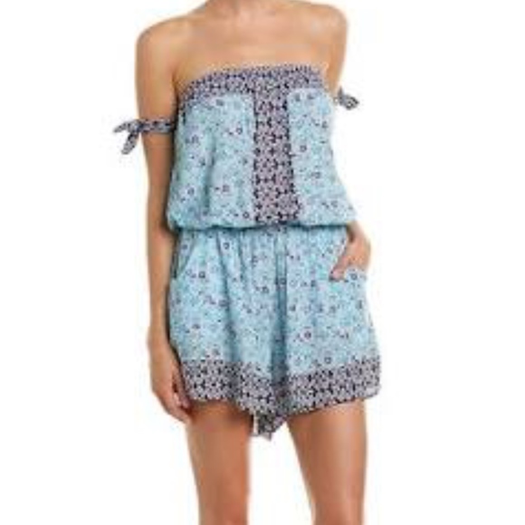 Lucky Brand Pants - NWT Lucky Brand Tile To Bloom Romper Cover-up